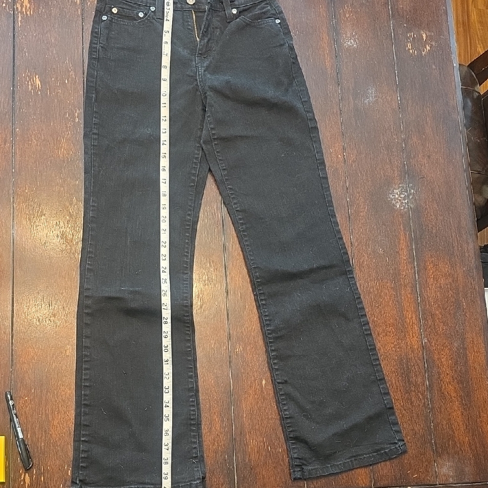 Elegant Black Straight Leg Women's Jeans